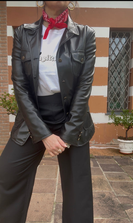 Moschino blazer similpelle