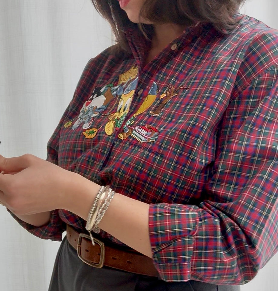 Scozzese shirt con Titti e Silvestro
