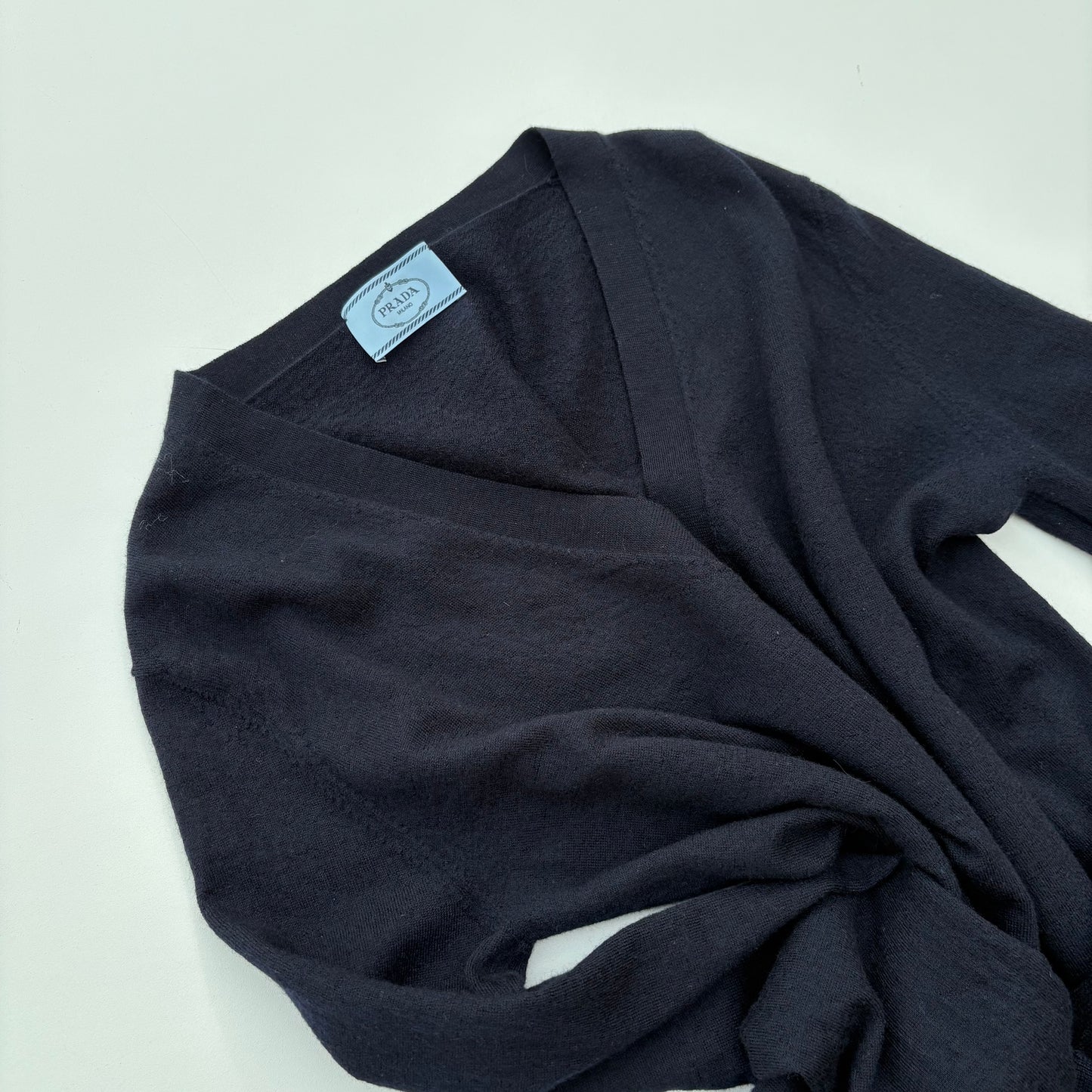 Blu Prada cardigan
