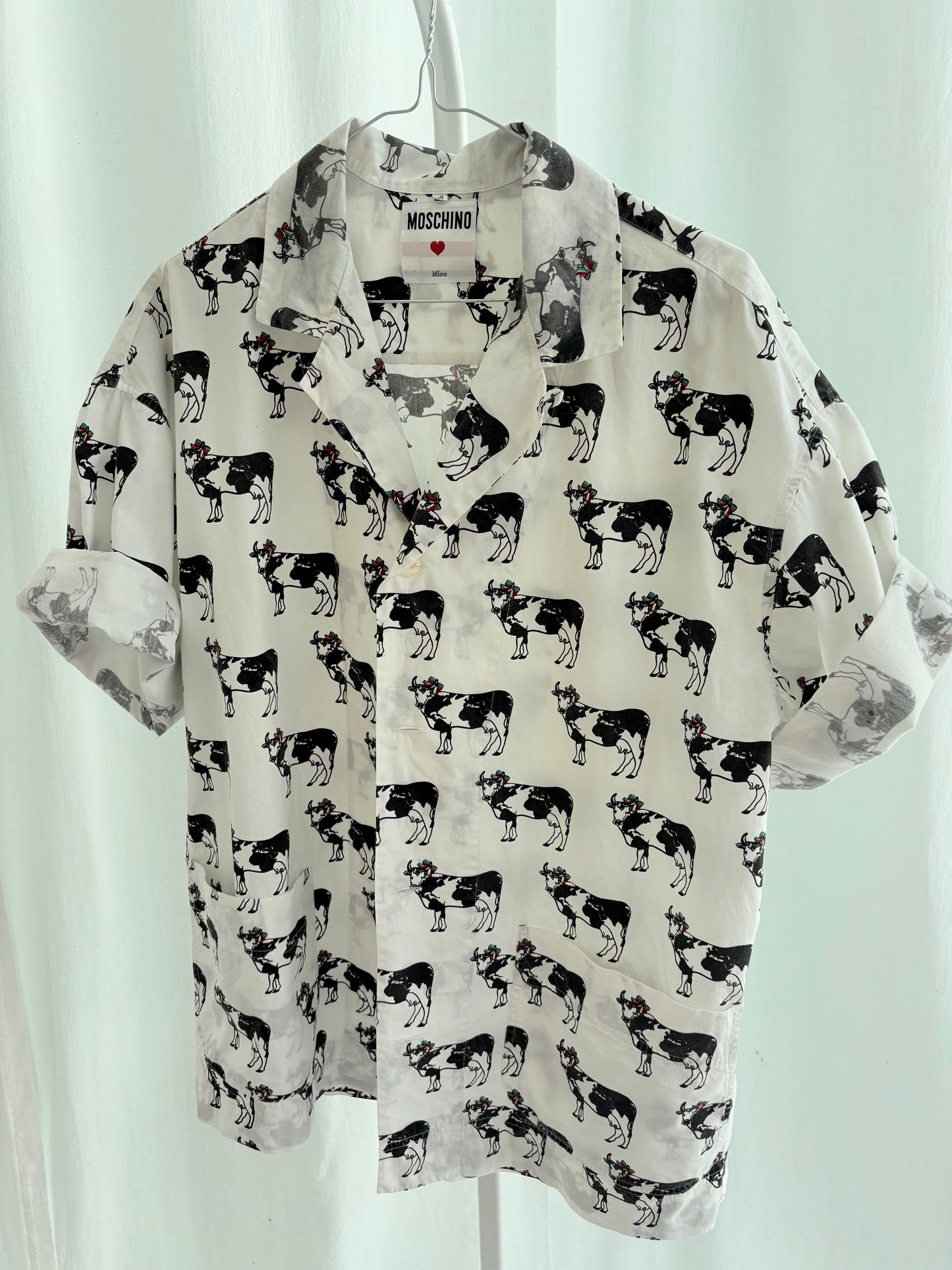 Moschino shirt con mucca