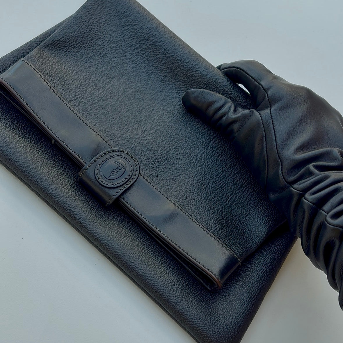Pochette nera Trussardi