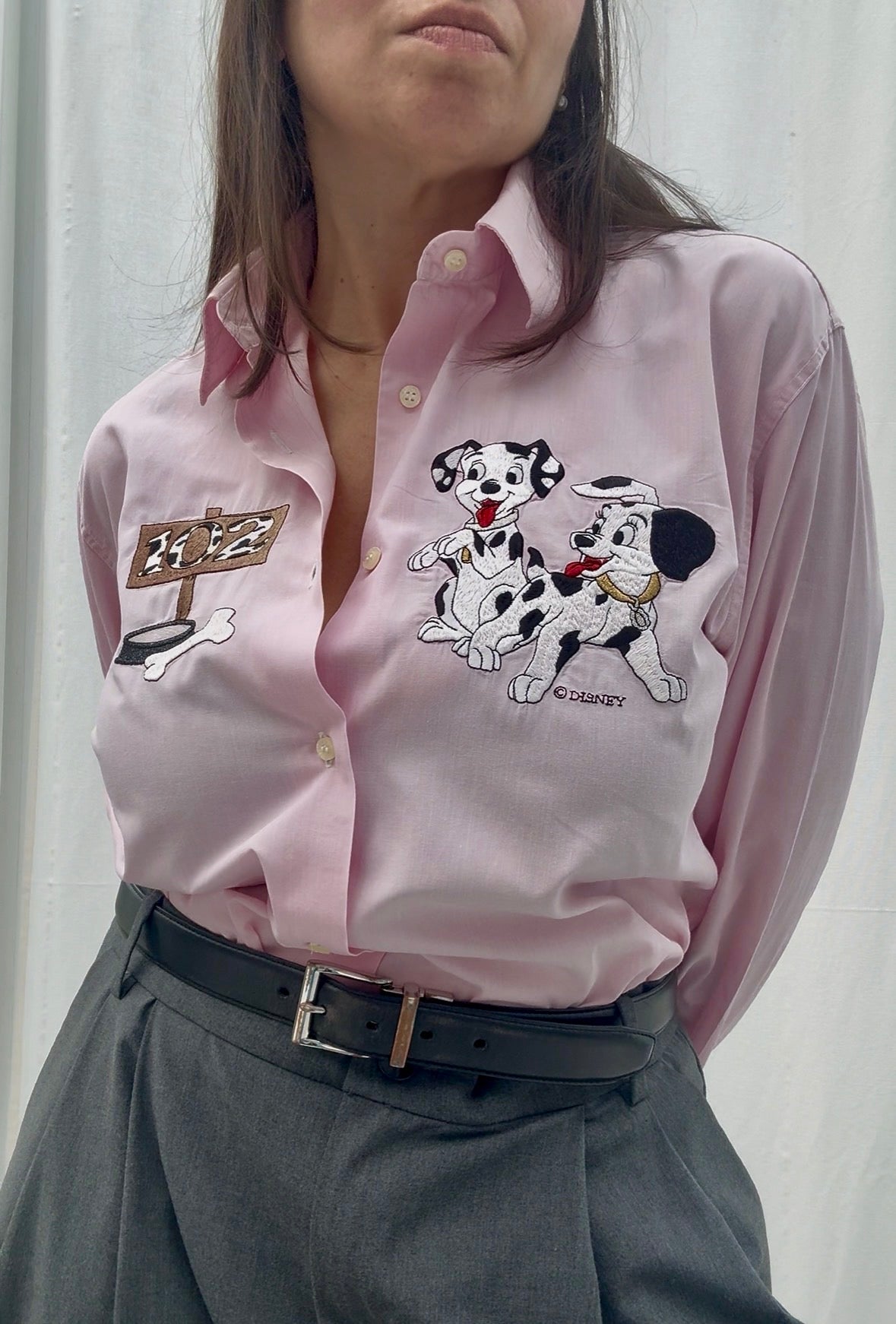 Camicia rosa con dalmata by Schvili