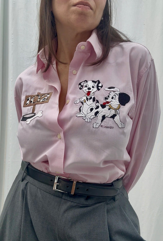 Camicia rosa con dalmata by Schvili