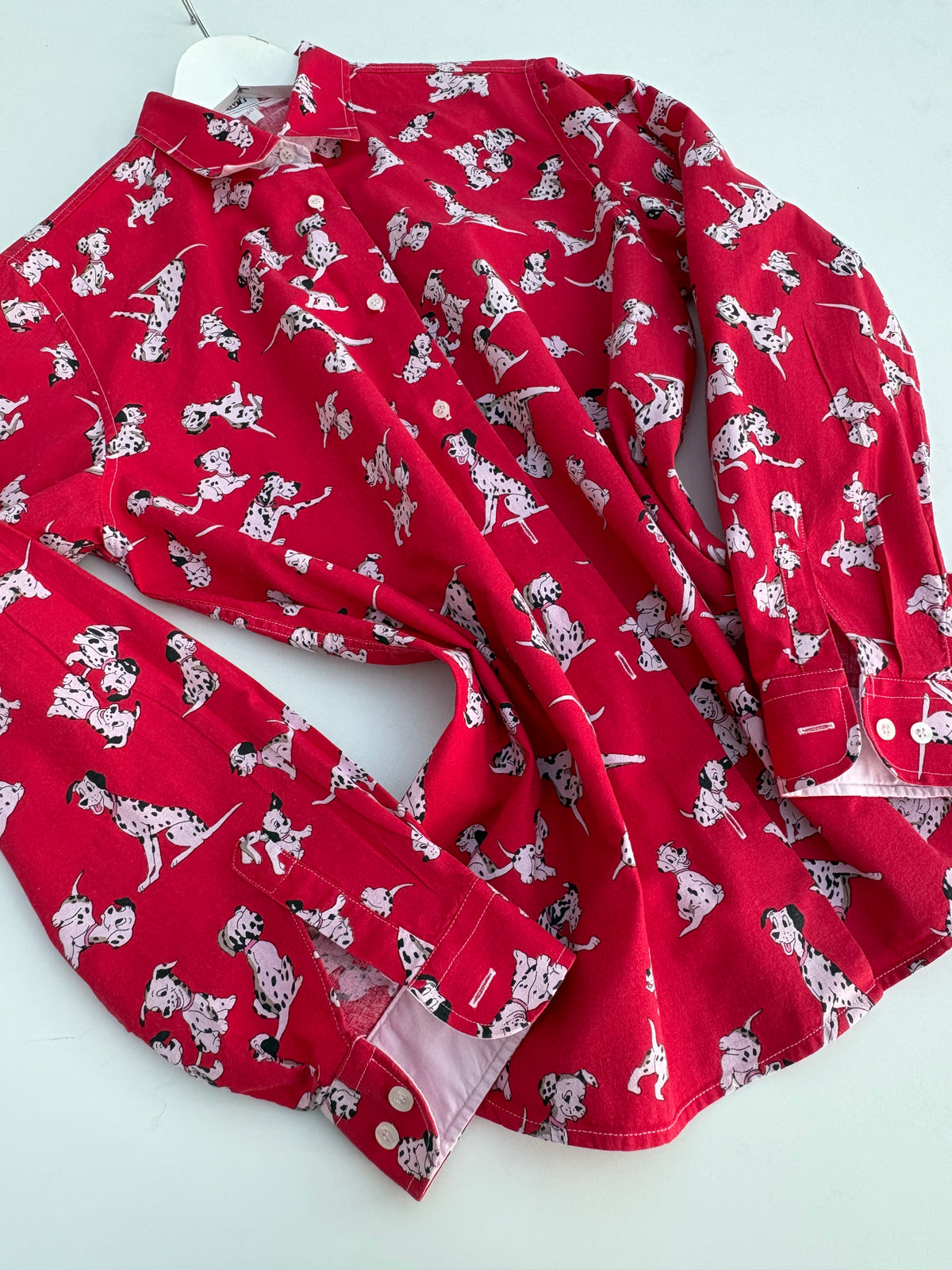 Camicia Schvili rossa con dalmata