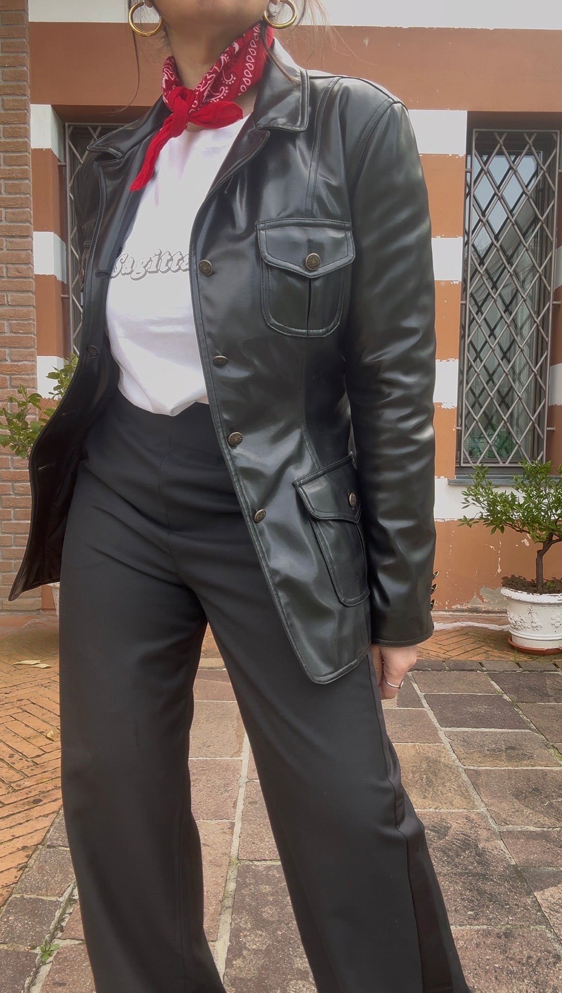 Moschino blazer similpelle