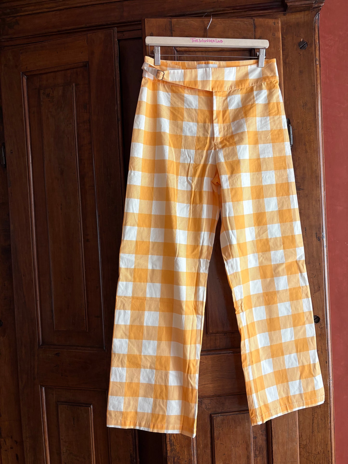 Pantaloni check La Veste