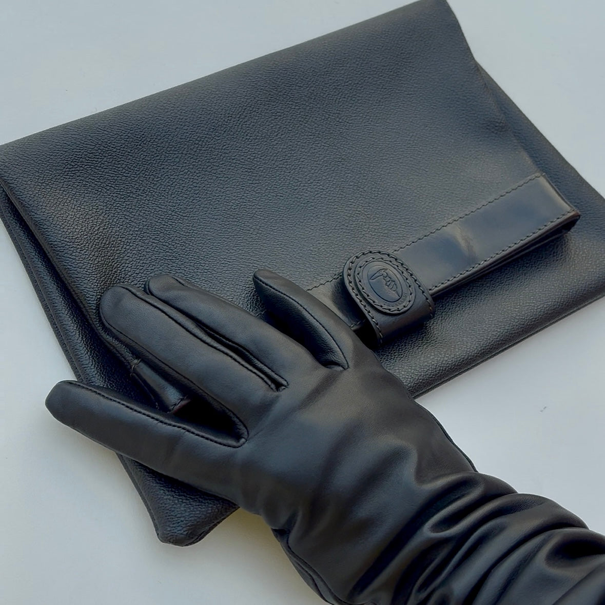 Pochette nera Trussardi