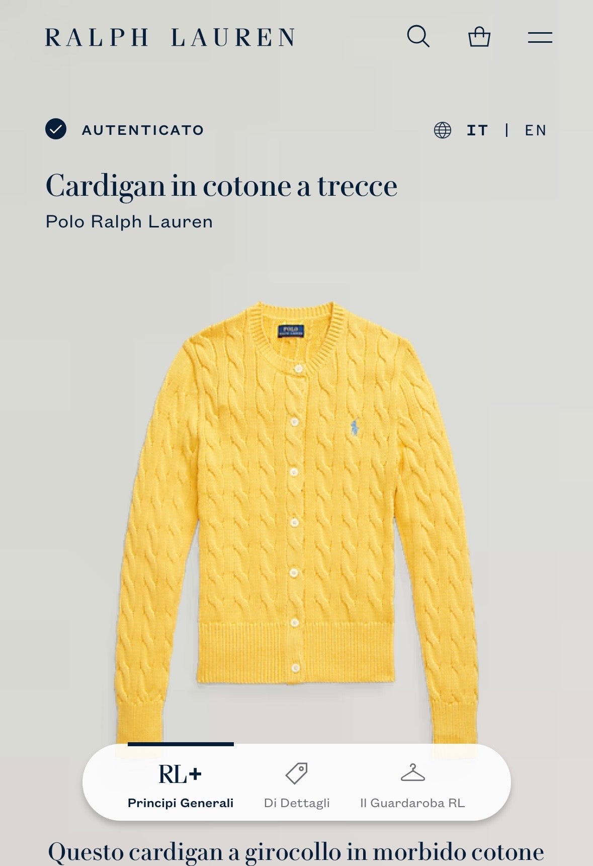 Cardigan Polo Ralph Lauren