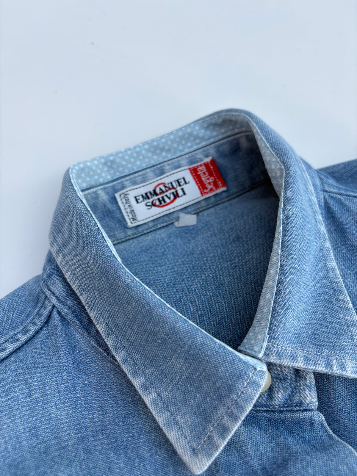 Camicia Schvili in jeans con Minnie pilota
