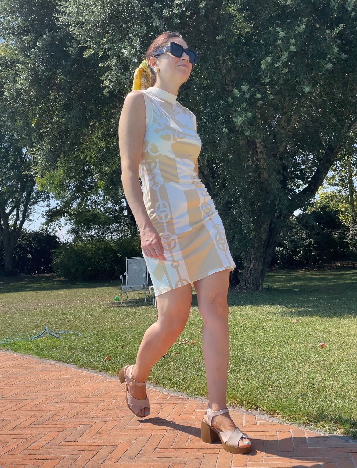 Hermès silk dress