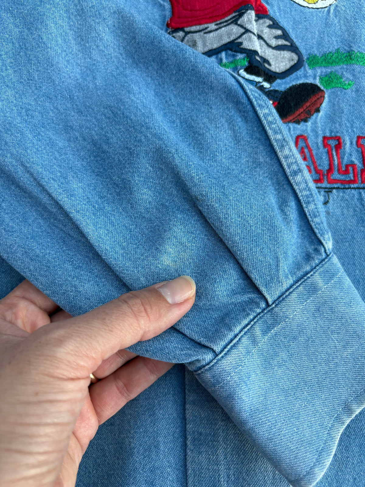 Camicia Schvili jeans con Pippo rugbista
