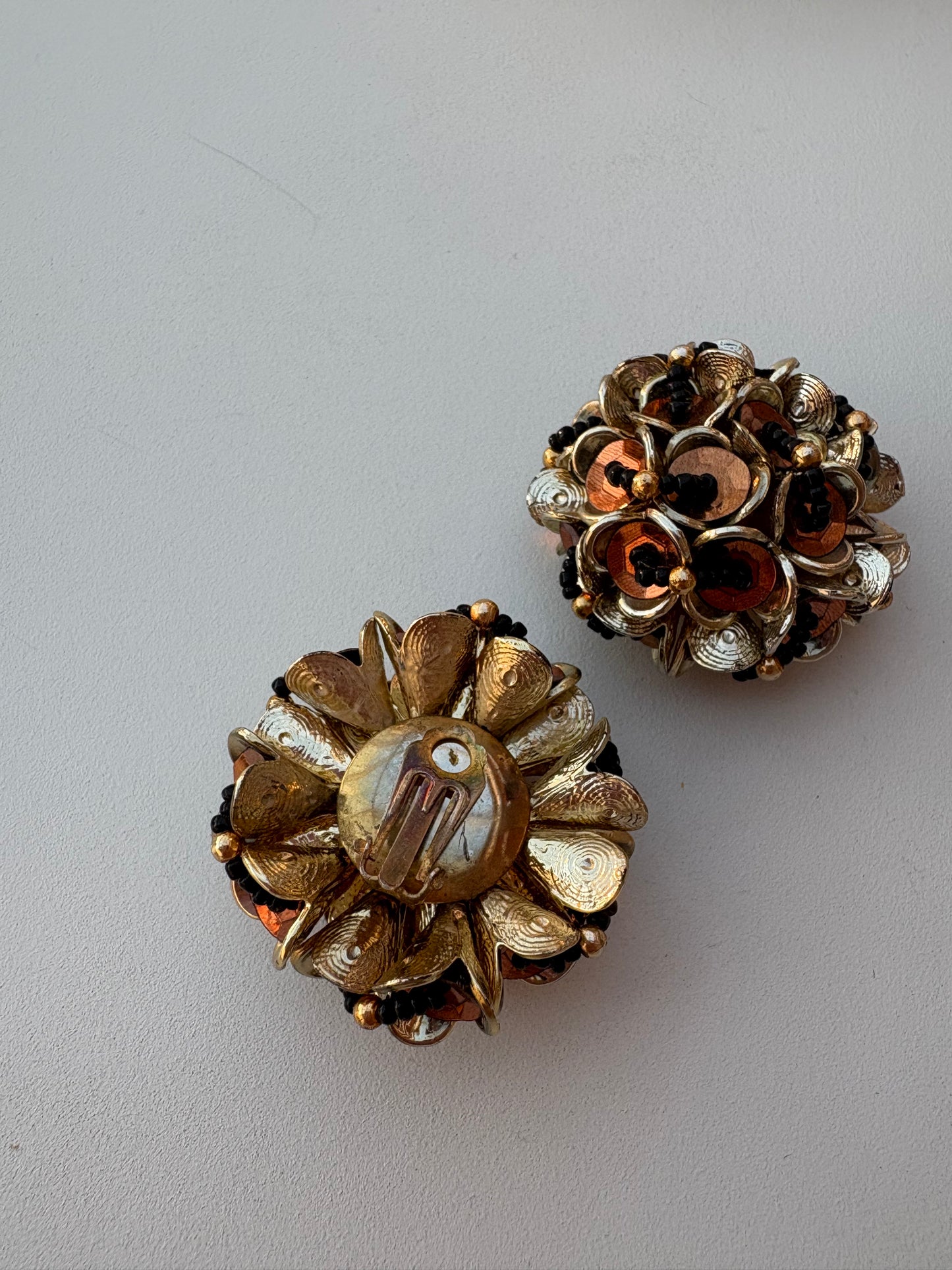 Orecchini 80’s ortensie