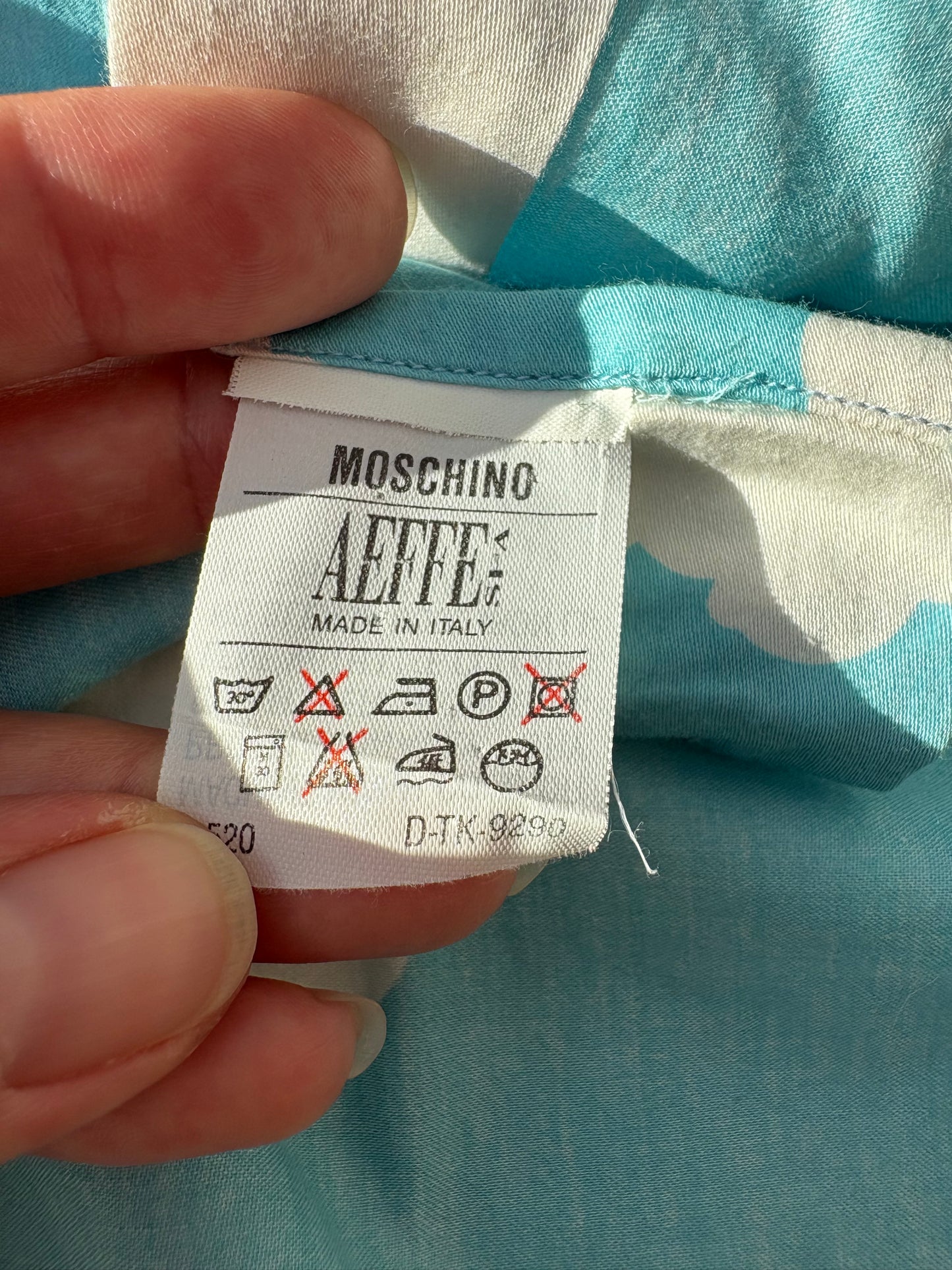 Moschino shirt “peace & love and nuvole”