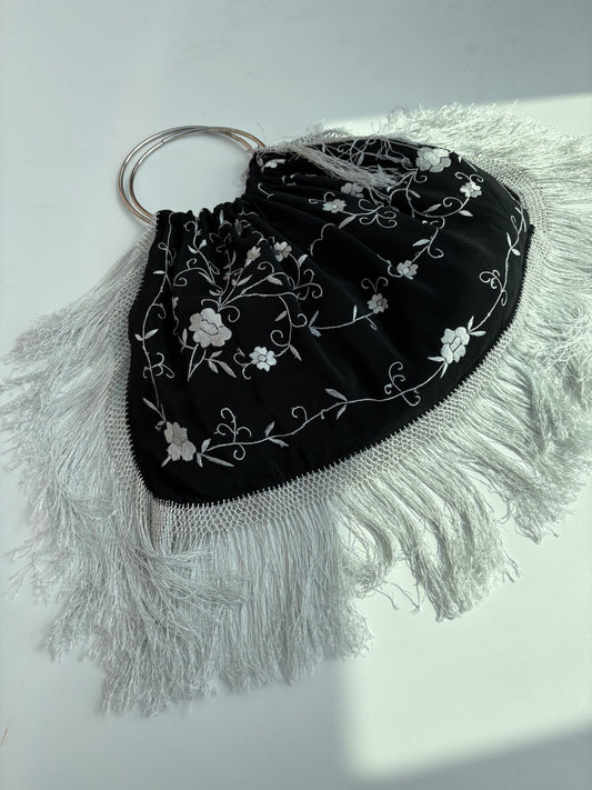 Titina’s bag con ricamo in seta