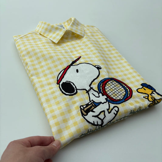 Snoopy a quadretti gialli camicia