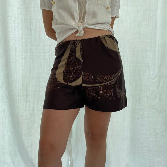 Fou shorts tonalità cioccolato