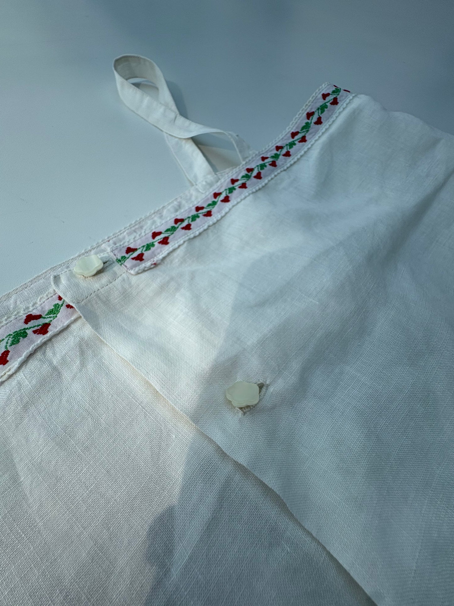 Top in lino sartoriale