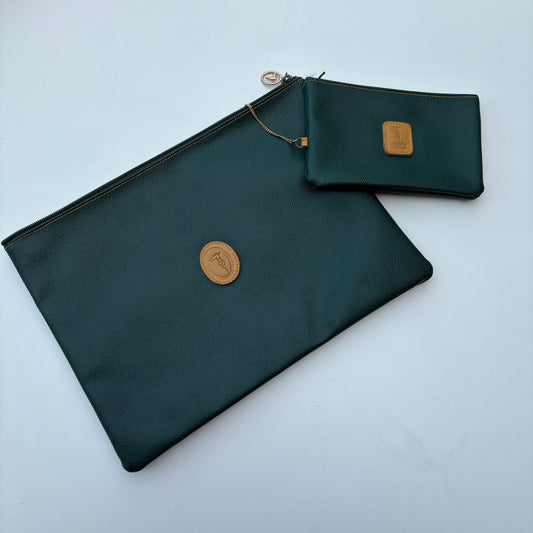 Pochette Trussardi verde scuro