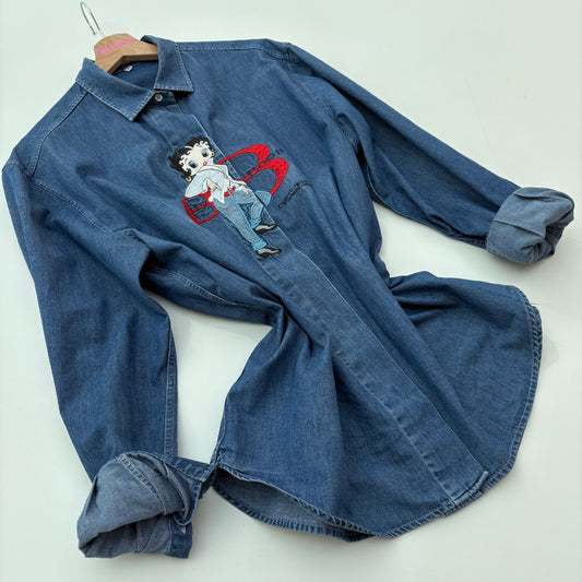 Betty Boop camicia jeans