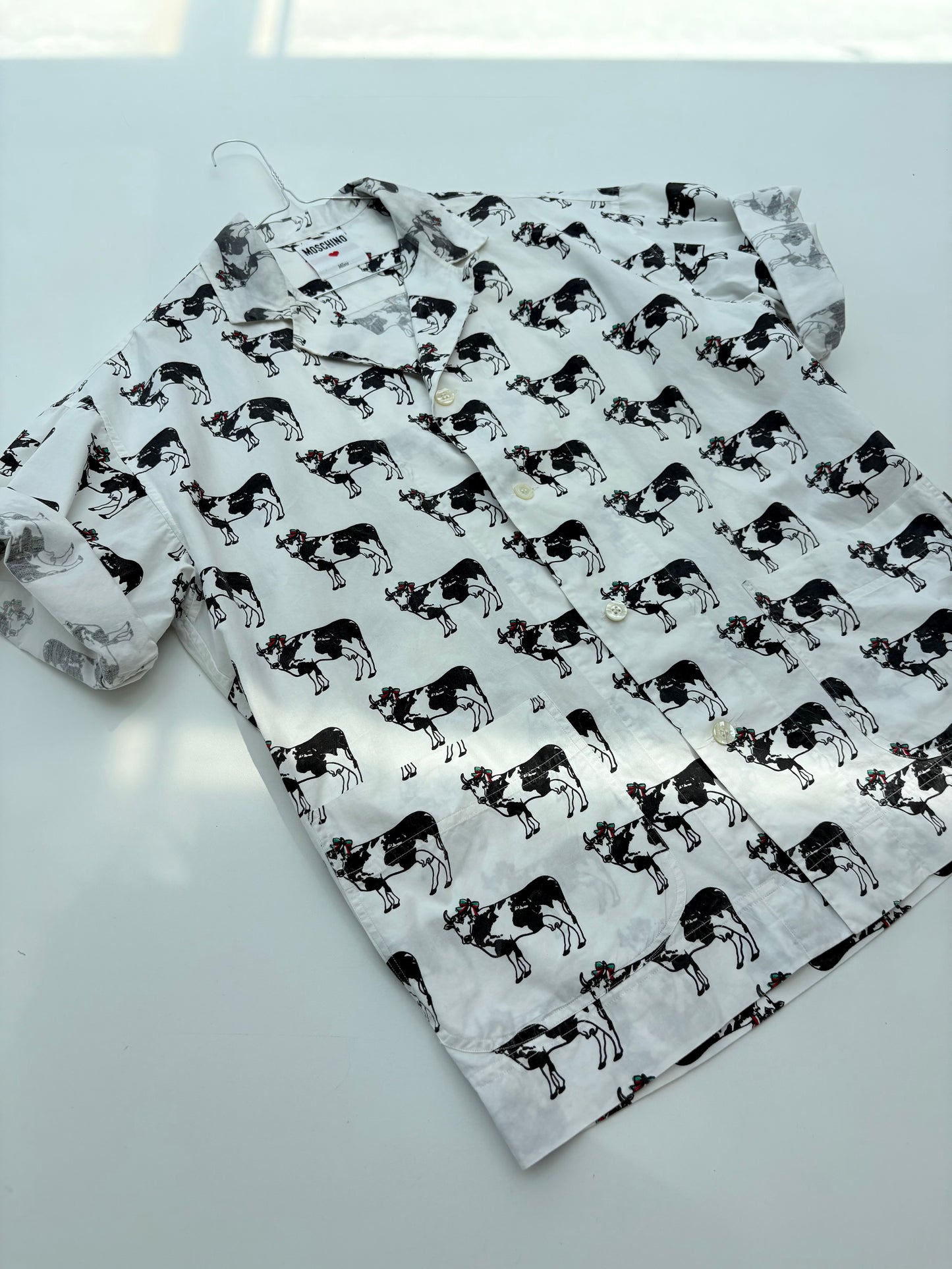 Moschino shirt con mucca