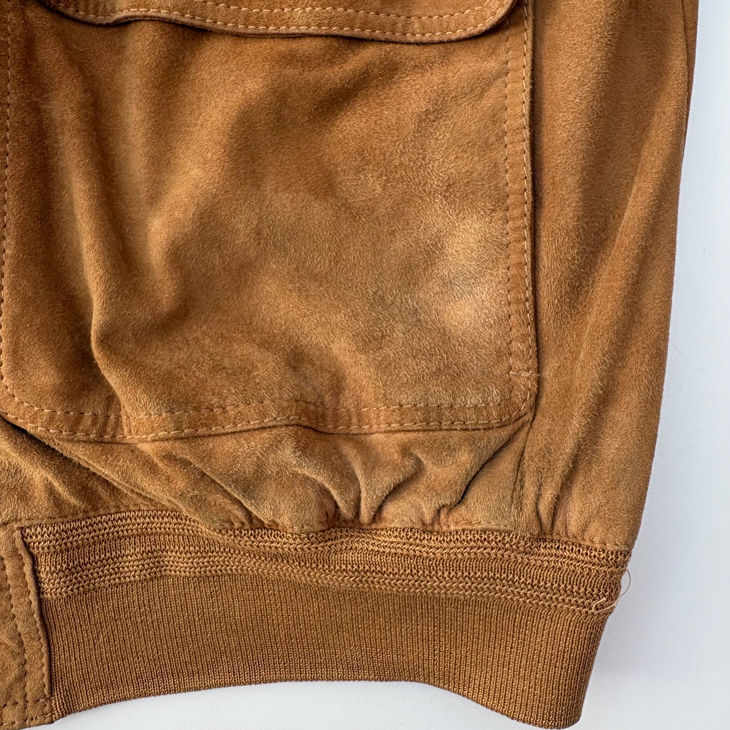 Rennino- bomber in pelle scamosciata