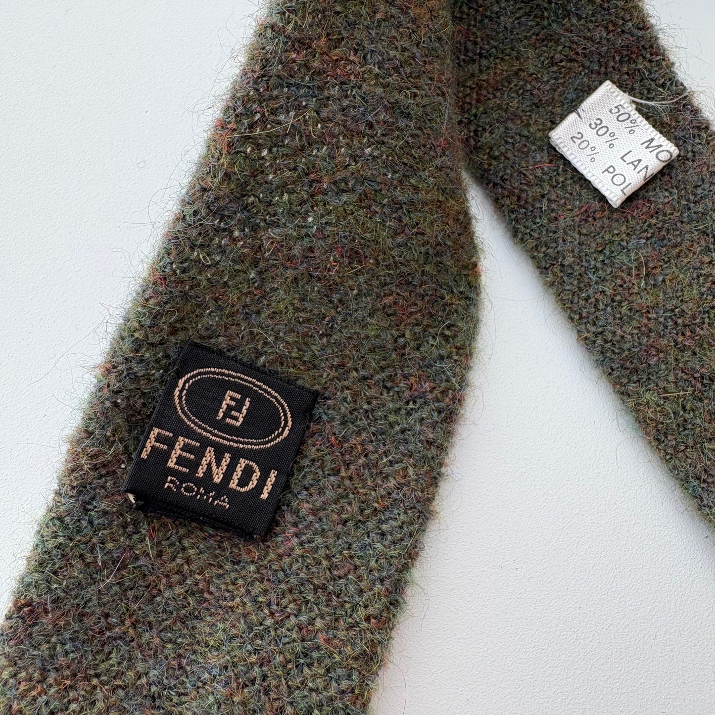 Fendi tie-lana e mohair