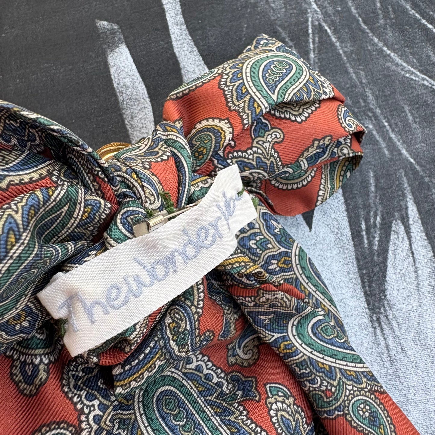 Fiocco paisley ruggine