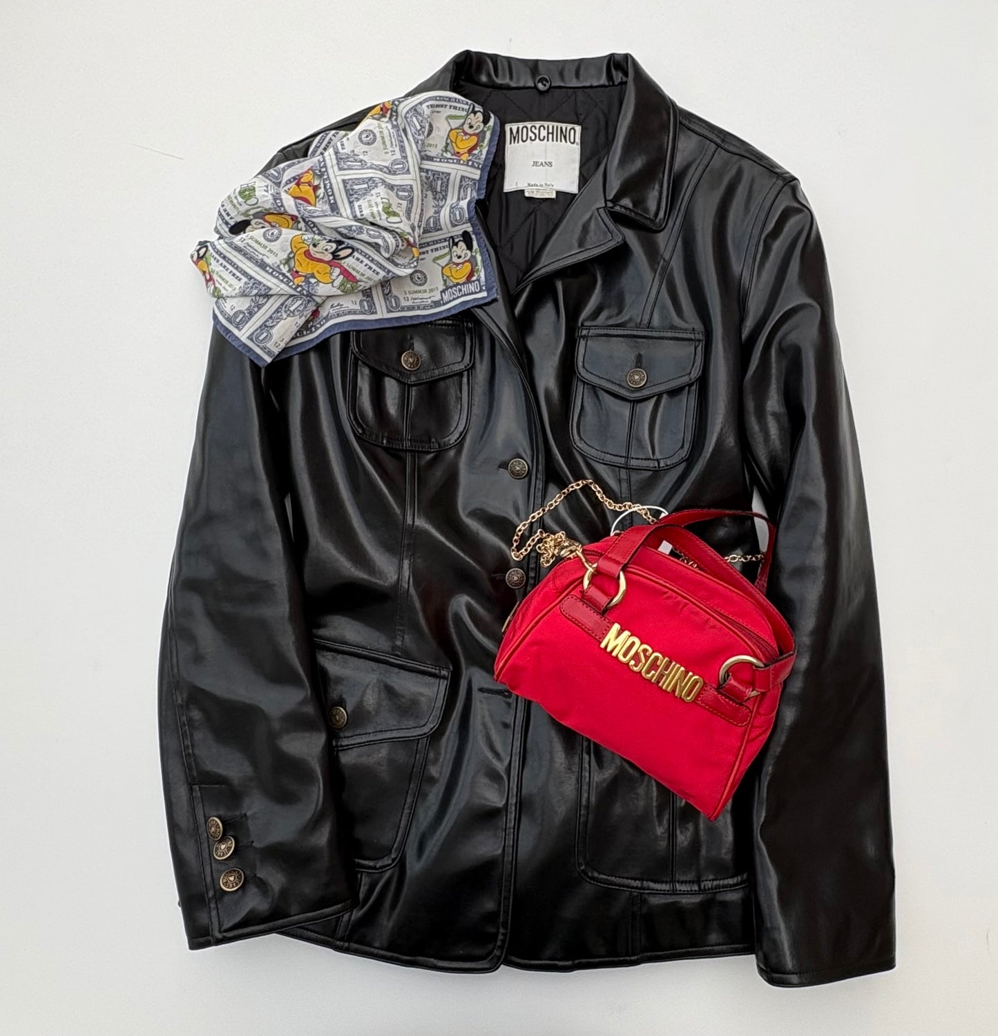 Moschino blazer similpelle