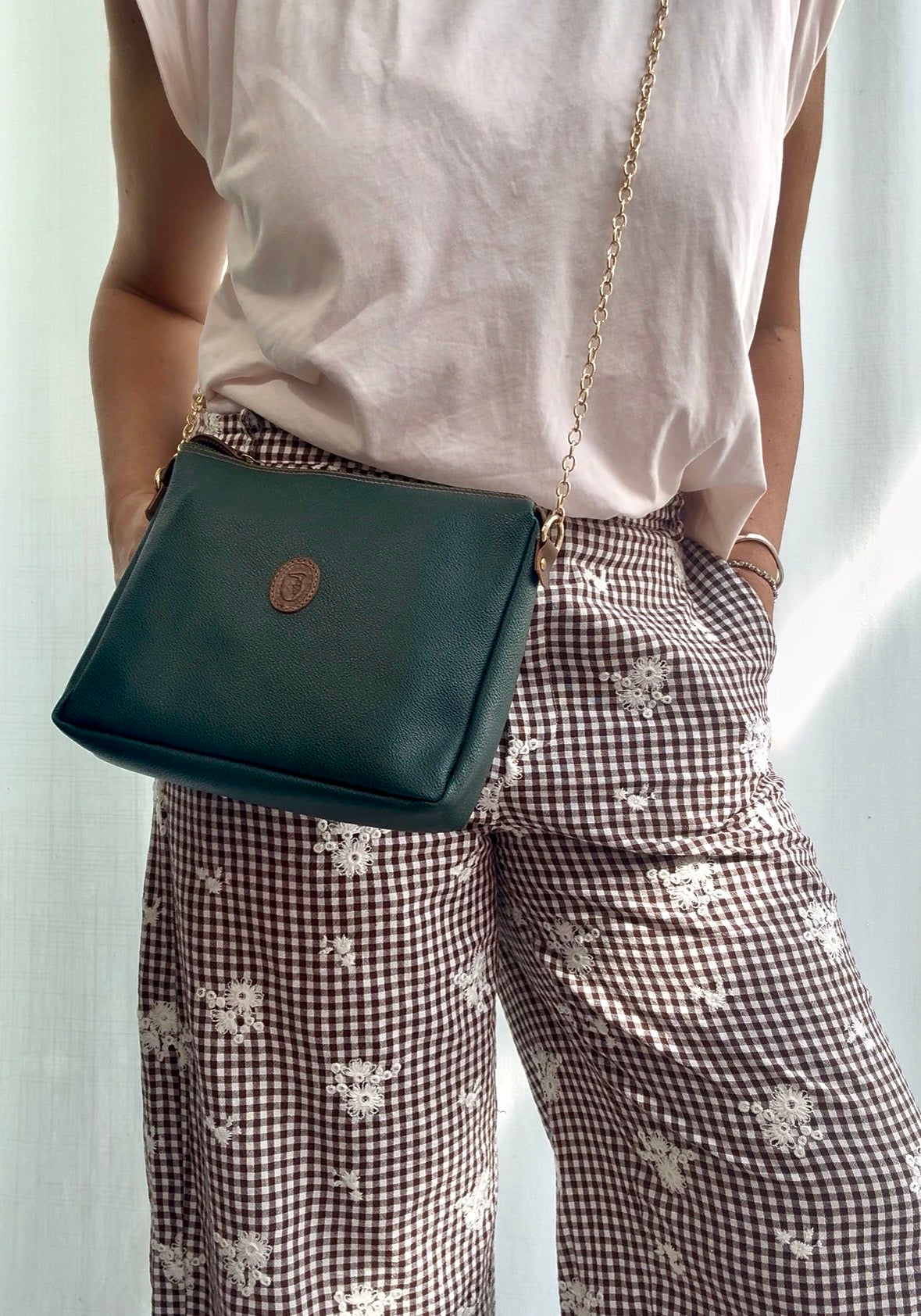 Tracollina Trussardi verde bosco