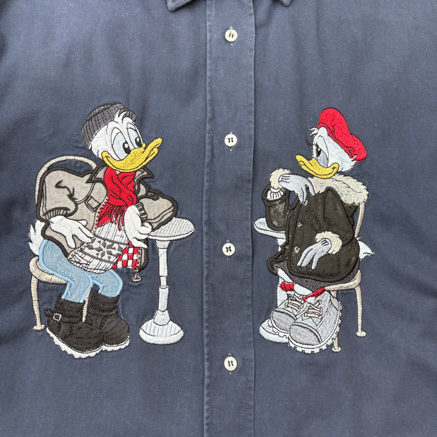Paperino e paperina blu shirt