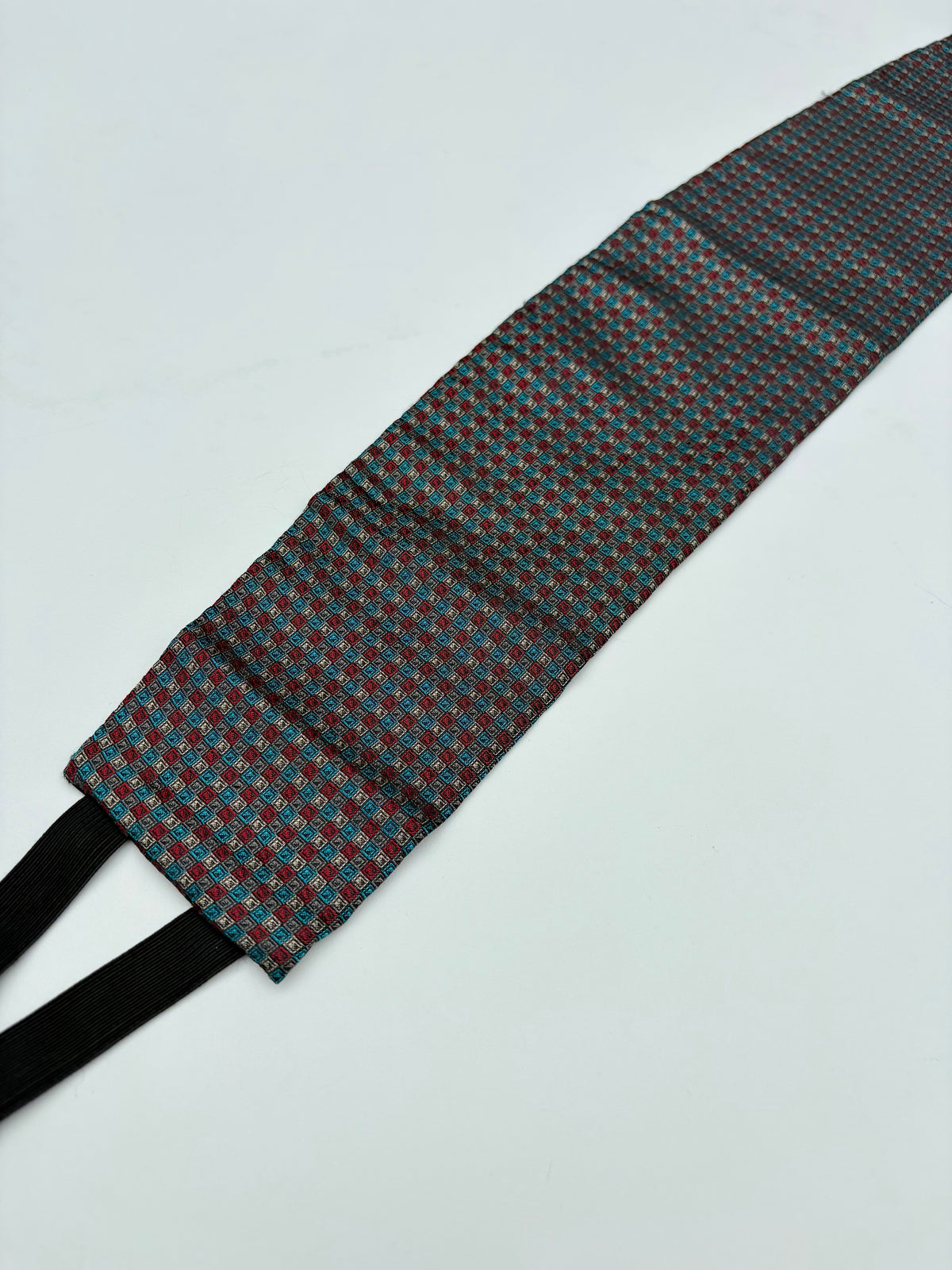 Fascia smoking grigio rosso Coveri