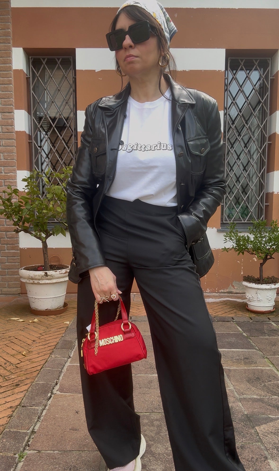 Strangolino- mini foulard Moschino