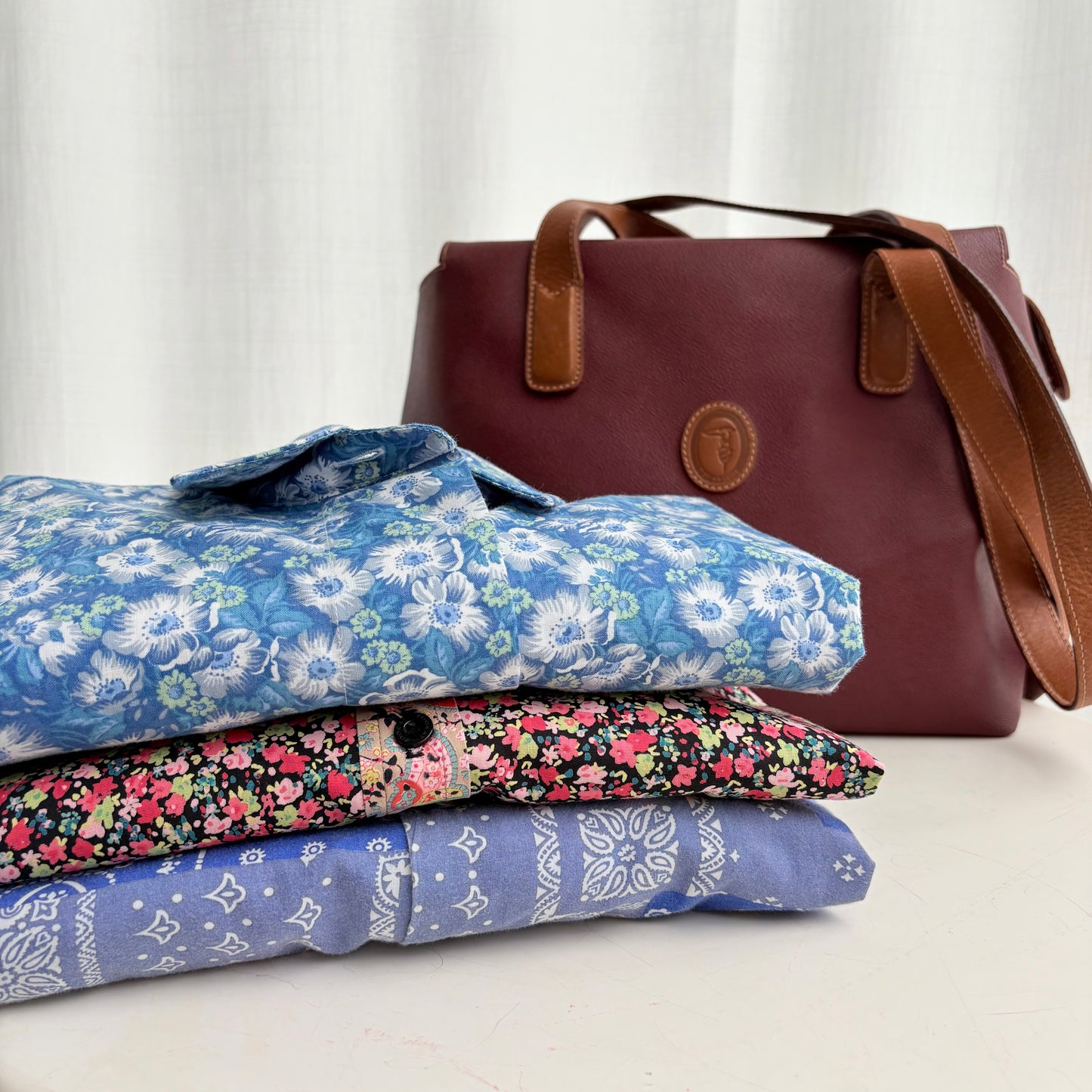 Borsa burgundi a tracolla Trussardi