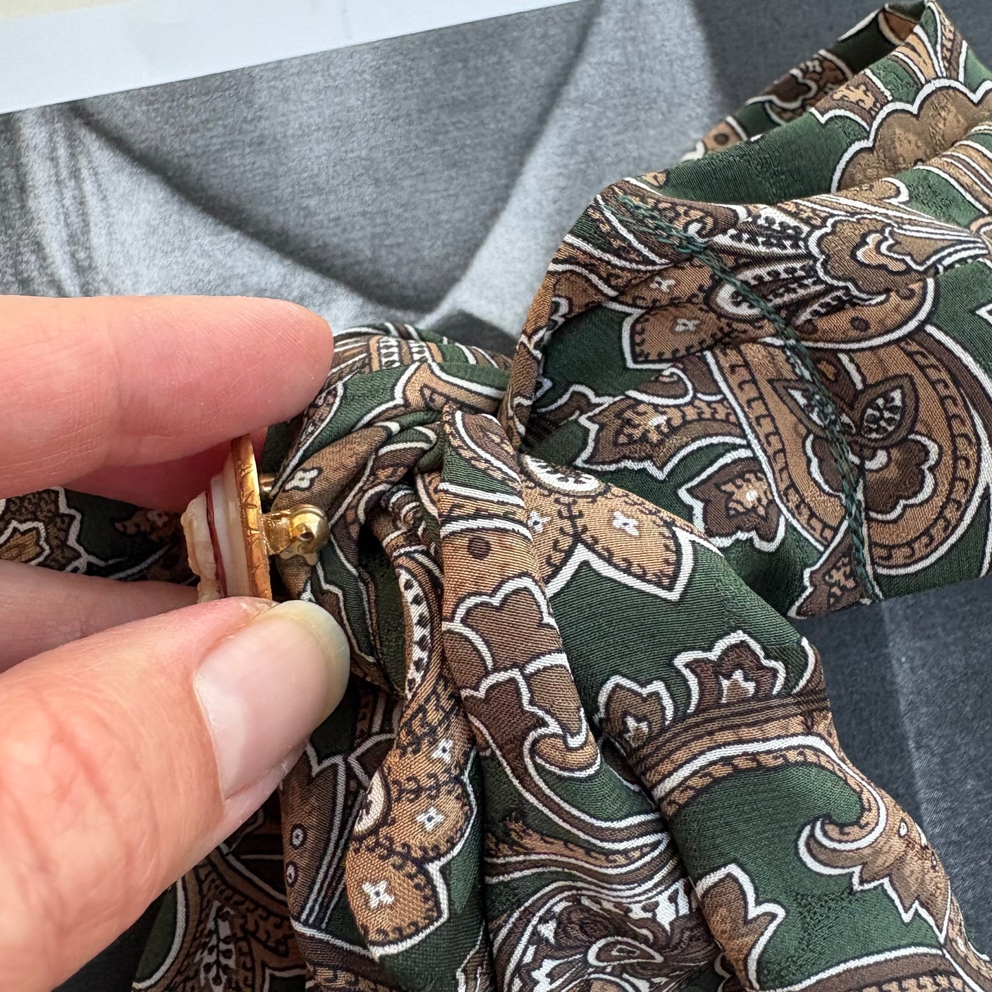 Fiocco paisley verde