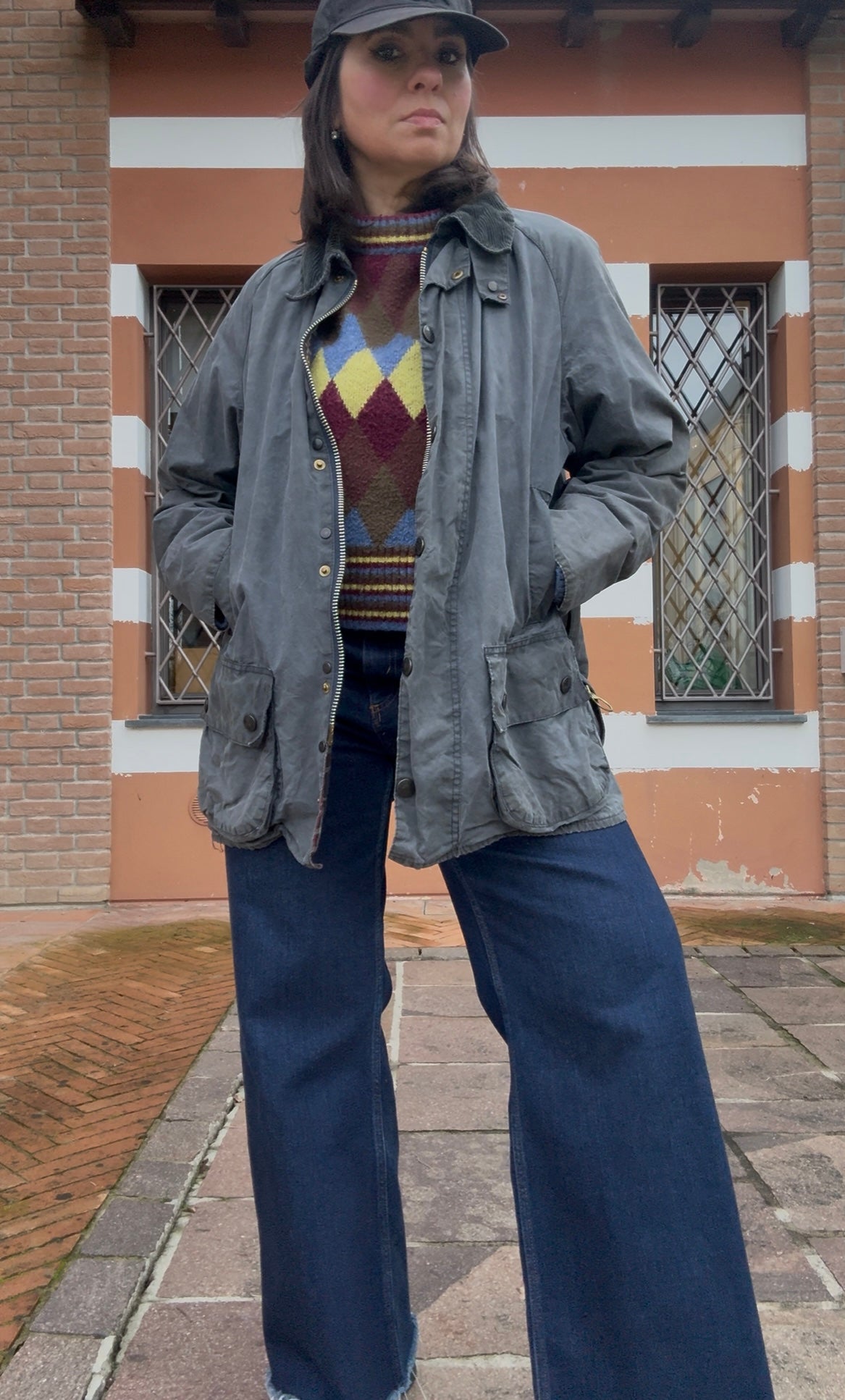 Barbour Beaufort grigio-blu