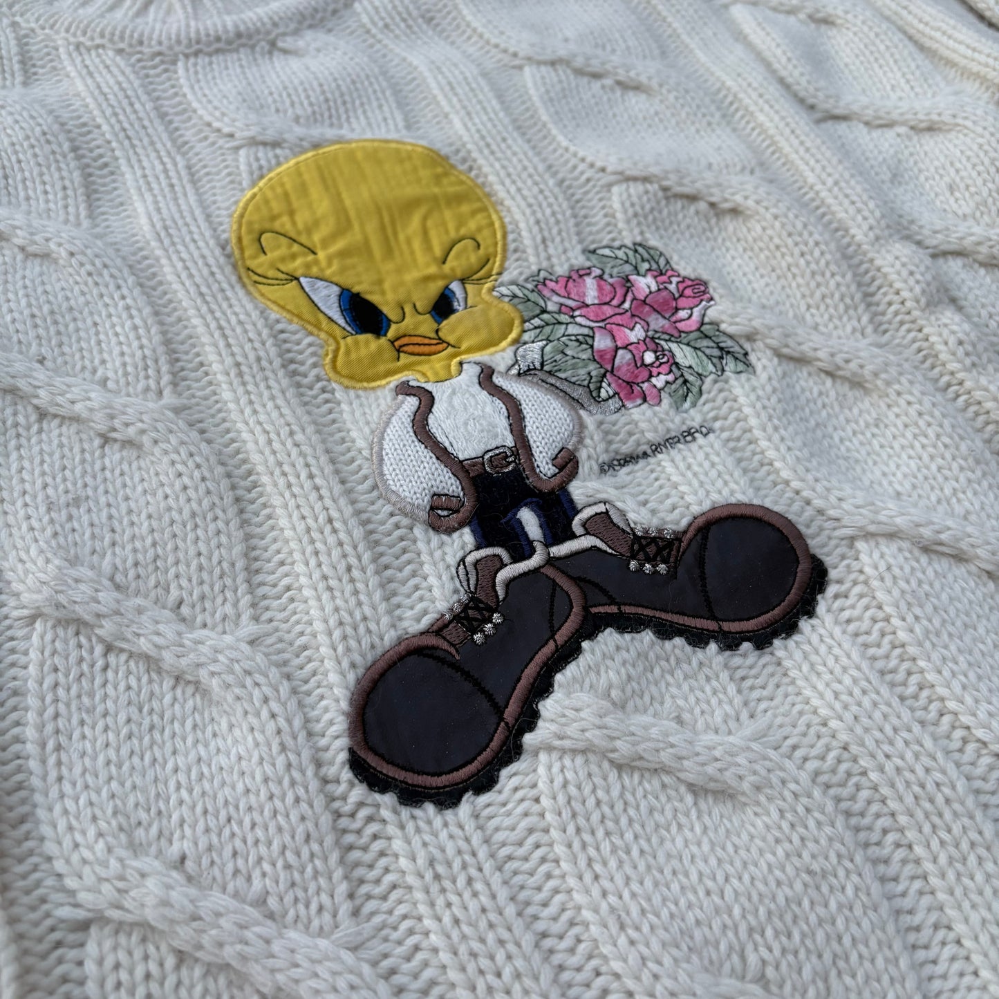 Titti pullover a trecce girocollo