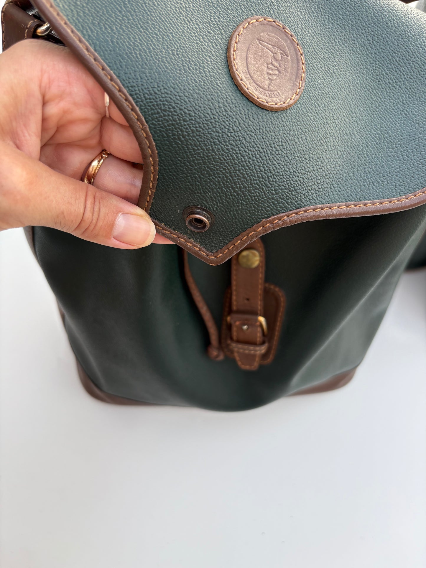 Secchiello Trussardi verde bosco con patta