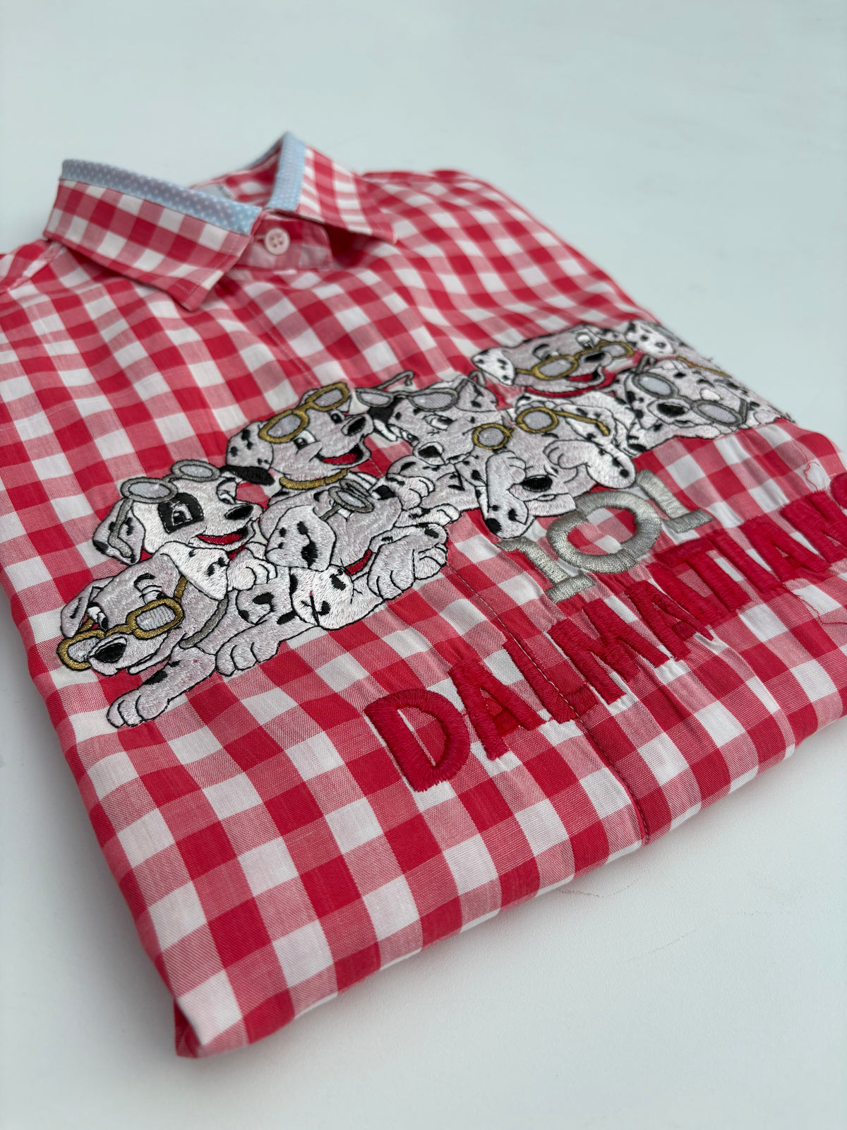Camicia Schvili a quadri con dalmata
