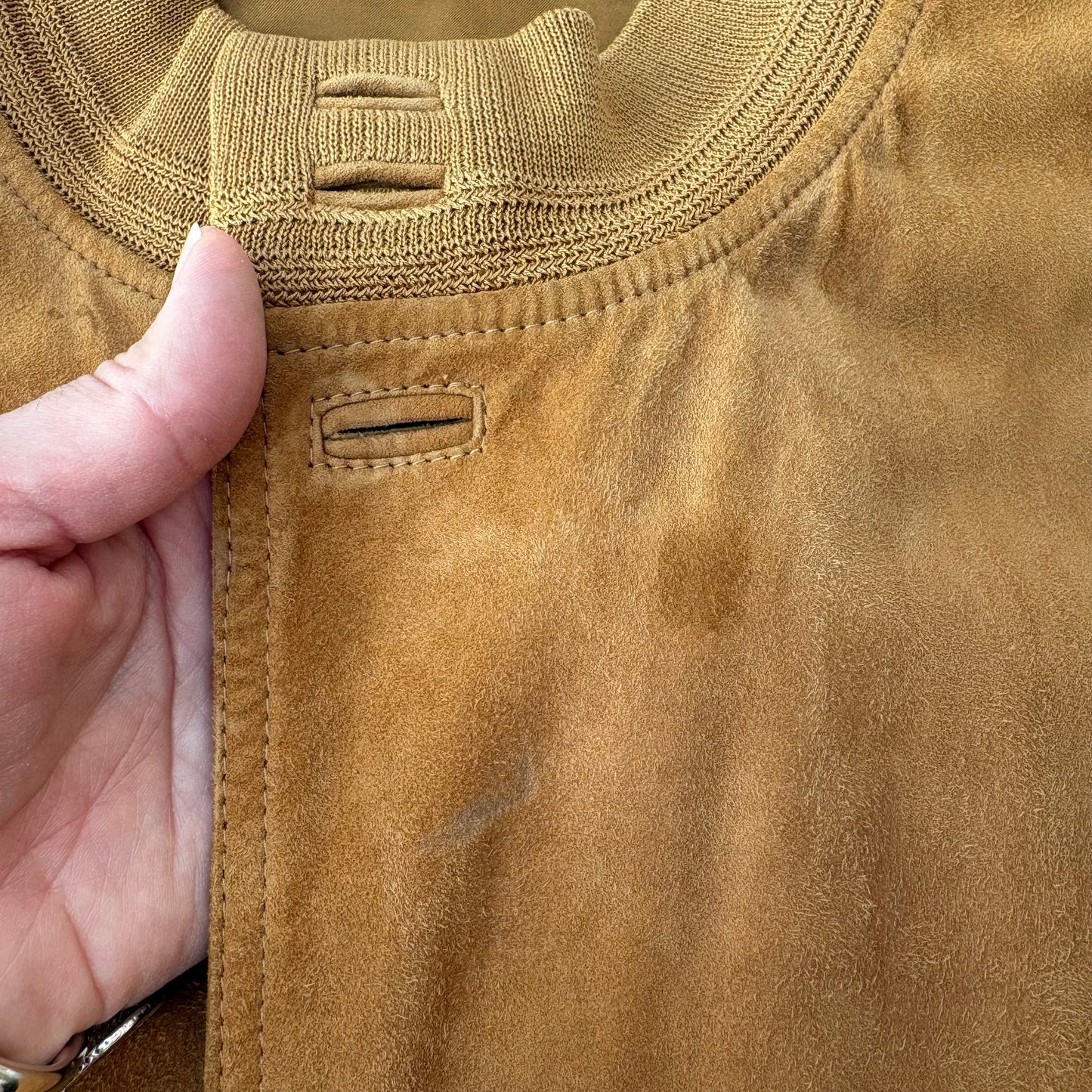 Rennino- bomber in pelle scamosciata