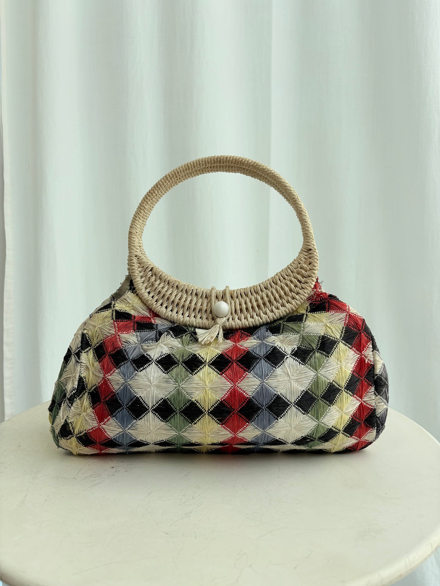 Borsa rafia anni 50
