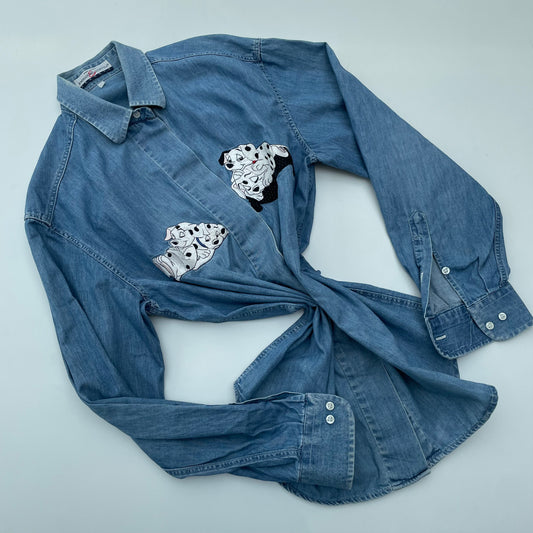 Chemise en jean Schvili avec motif dalmatien