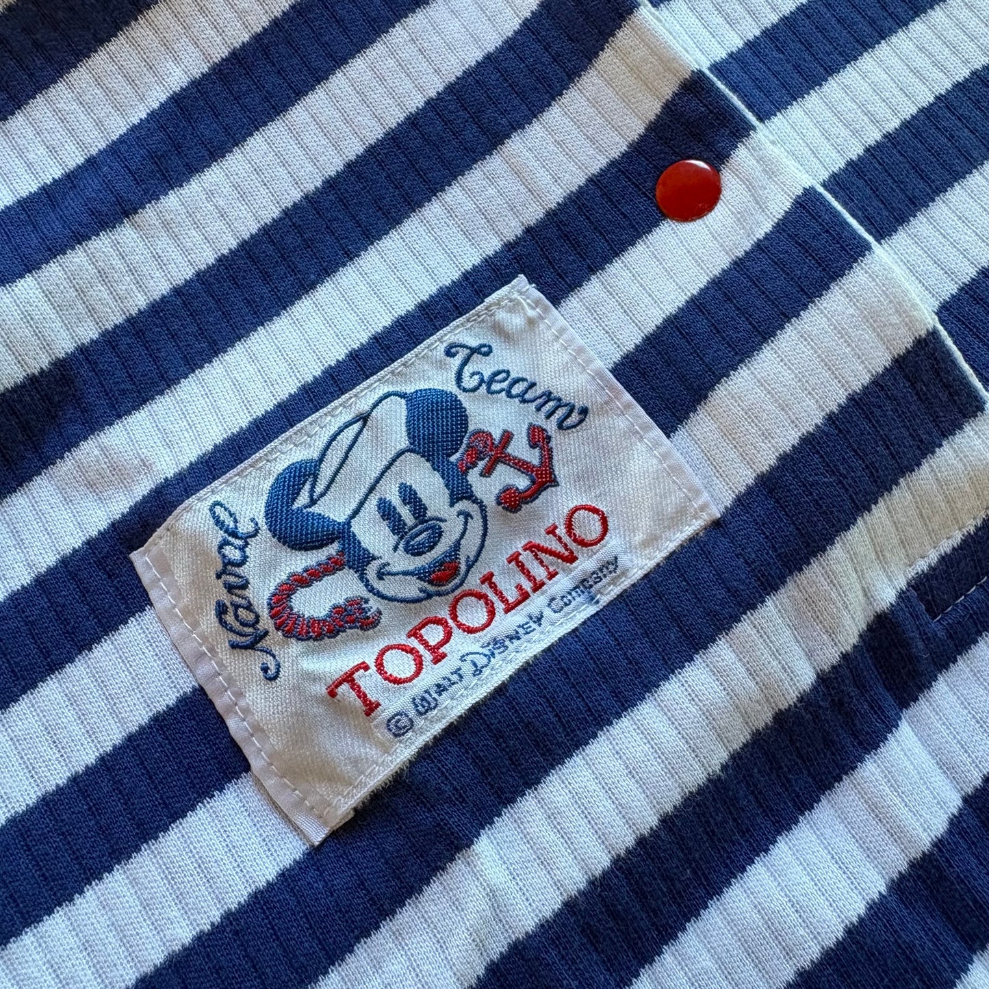 Crop top a righe Topolino